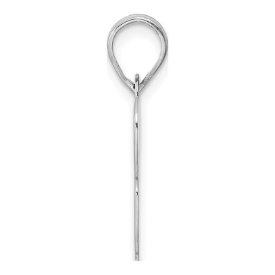 14K White Gold Number 13 Pendant – view 2