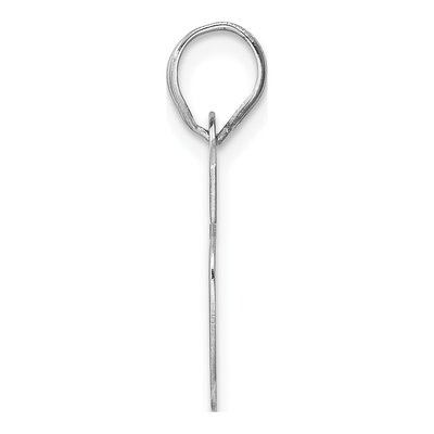 14K White Gold Number 16 Pendant – view 2