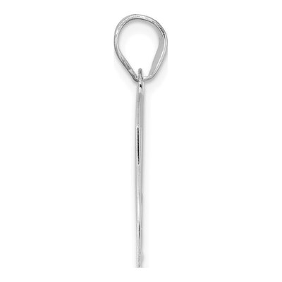 14K White Gold Number 23 Pendant – view 2