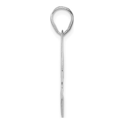 14K White Gold Number 34 Pendant – view 2
