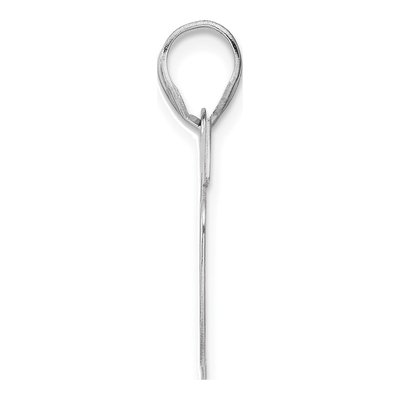 14K White Gold Number 35 Pendant – view 2