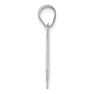 14K White Gold Number 40 Pendant – view 2