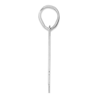 14K White Gold Number 51 Pendant – view 2