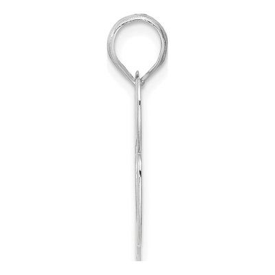 14K White Gold Number 63 Pendant – view 2