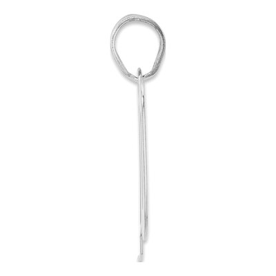 14K White Gold Number 70 Pendant – view 2