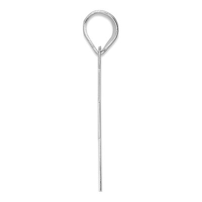 14K White Gold Number 71 Pendant – view 2