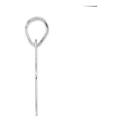 14K White Gold Number 75 Pendant – view 2
