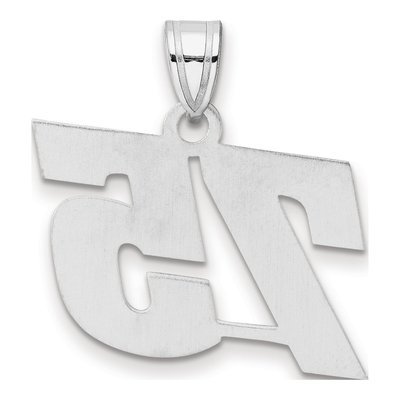 14K White Gold Number 75 Pendant – view 3