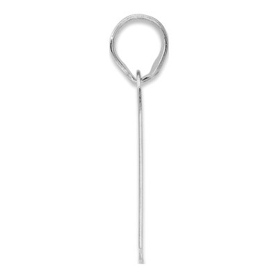 14K White Gold Number 77 Pendant – view 2