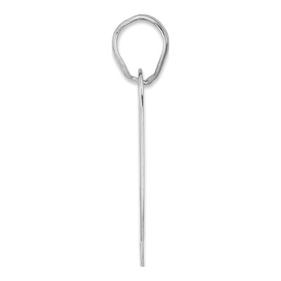 14K White Gold Block Number 79 Pendant – view 2