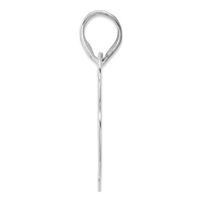 14K White Gold Block Number 83 Pendant – view 2