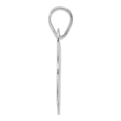 14K White Gold Number 88 Pendant – view 2