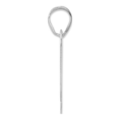 14K White Gold Number 90 Pendant – view 2
