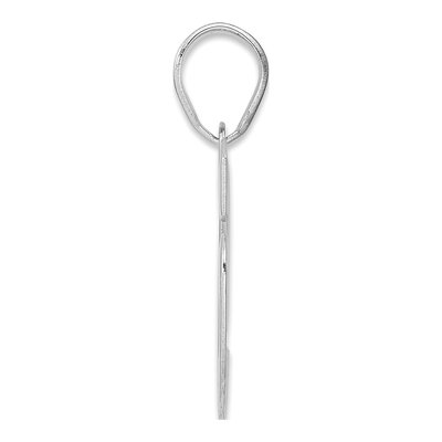 14K White Gold Number 96 Pendant – view 2