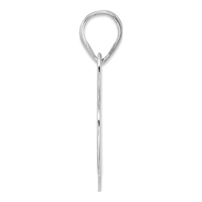 14K White Gold Number 98 Pendant – view 2