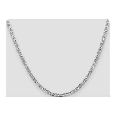 14K White Gold 3.75mm Concave Anchor Chain – view 4