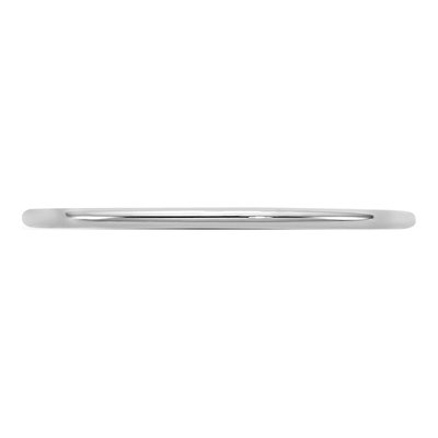 14K White Gold 1mm Domed Comfort-Fit Wedding Band – view 3