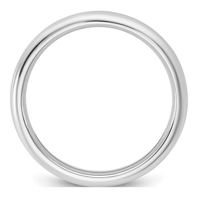 14K White Gold 2.5mm Domed Comfort-Fit Wedding Band – view 2