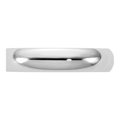 14K White Gold 4.5mm Domed Comfort-Fit Wedding Band – view 3