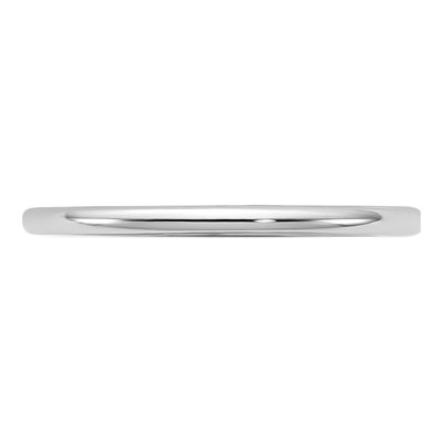 14K White Gold 1.5mm Domed Comfort-Fit Wedding Band – view 3