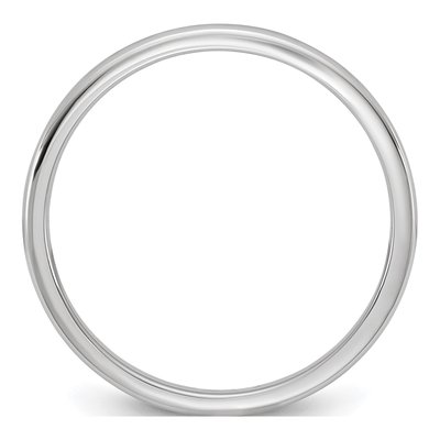 14K White Gold 1.5mm Domed Comfort-Fit Wedding Band – view 2