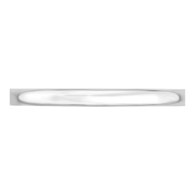 14K White Gold 2mm Domed Comfort-Fit Wedding Band – view 2