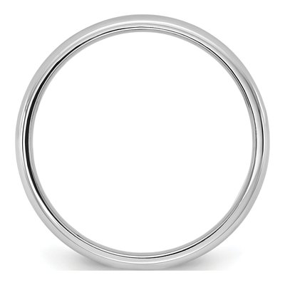 14K White Gold 2.5mm Domed Comfort-Fit Wedding Band – view 2