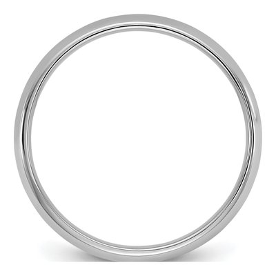 14K White Gold 3.5mm Domed Comfort-Fit Wedding Band – view 2