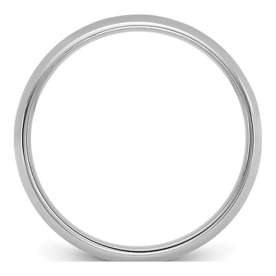14K White Gold 4.5mm Domed Comfort-Fit Wedding Band – view 2