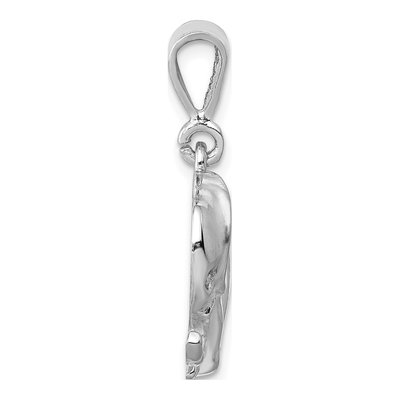 14K White Gold Elephant Pendant – view 3