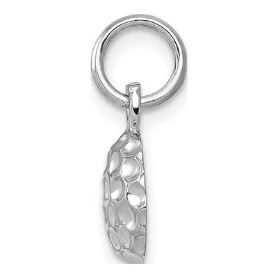 14K White Gold Golf Ball Pendant – view 3