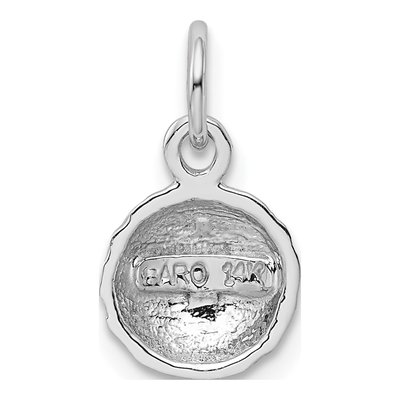 14K White Gold Golf Ball Pendant – view 4