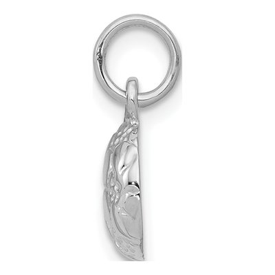 14K White Gold Domed Soccer Ball Pendant – view 3