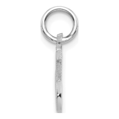 14K White Gold Script Letter C Charm – view 3