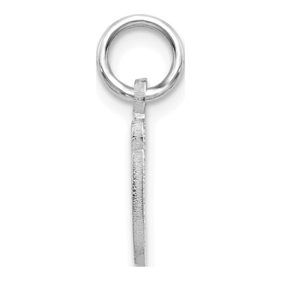 14K White Gold Script Letter G Charm – view 3
