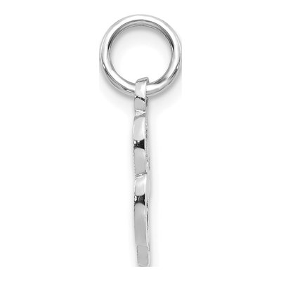 14K White Gold Script Letter L Charm – view 3