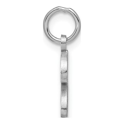 14K White Gold Script Letter Z Charm – view 2