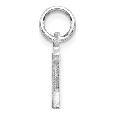 14K White Gold Letter H Charm – view 3