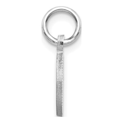 14K White Gold Letter O Charm – view 2