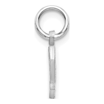 14K White Gold Letter P Pendant – view 3