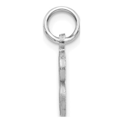 14K White Gold Letter S Pendant – view 3