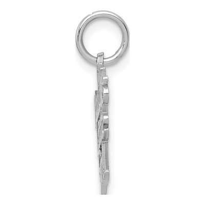 14K White Gold Daddy's Little Girl Pendant – view 3