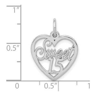14K White Gold Sweet Pendant – view 5