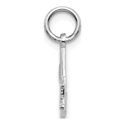 14K White Gold MOM Number 1 Pendant – view 3