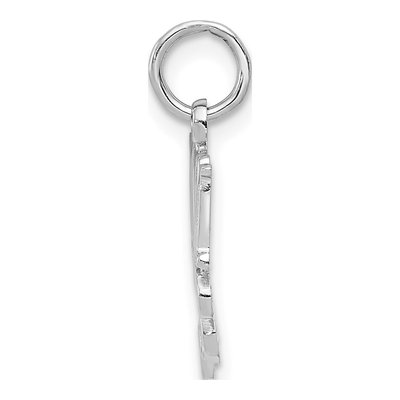14K White Gold MOM Pendant – view 3