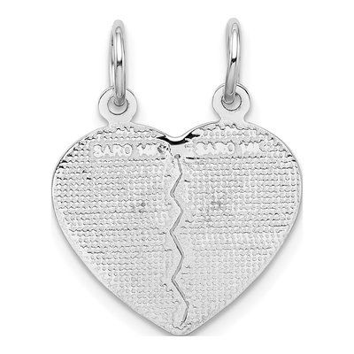 14K White Gold Best Friend 2-Piece Set Charm – view 5