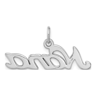 14K White Gold NANA Pendant – view 4