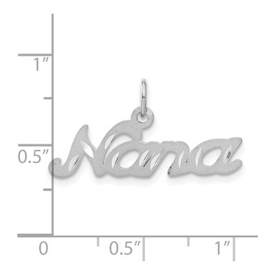 14K White Gold NANA Pendant – view 5