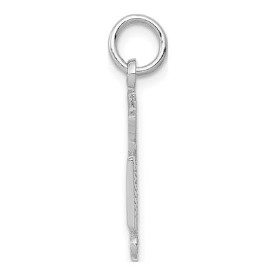 14K White Gold RN Registered Nurse Charm – view 3