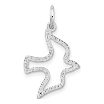 14K White Gold Cut-Out Dove Pendant – view 4